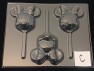 555sp Large Famous Female Mouse Face Chocolate Candy Lollipop Mold FACTORY SECOND